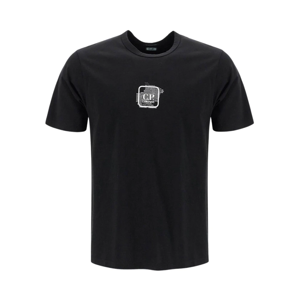 C.P. Company Zwart Katoenen T-Shirt Regular Fit Black Heren