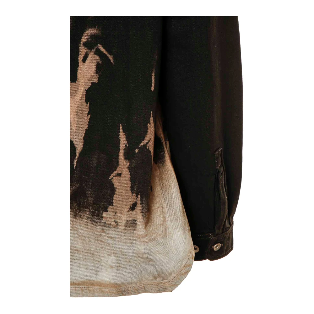 Rick Owens Denim Overshirt met Knoopsluiting Multicolor Heren