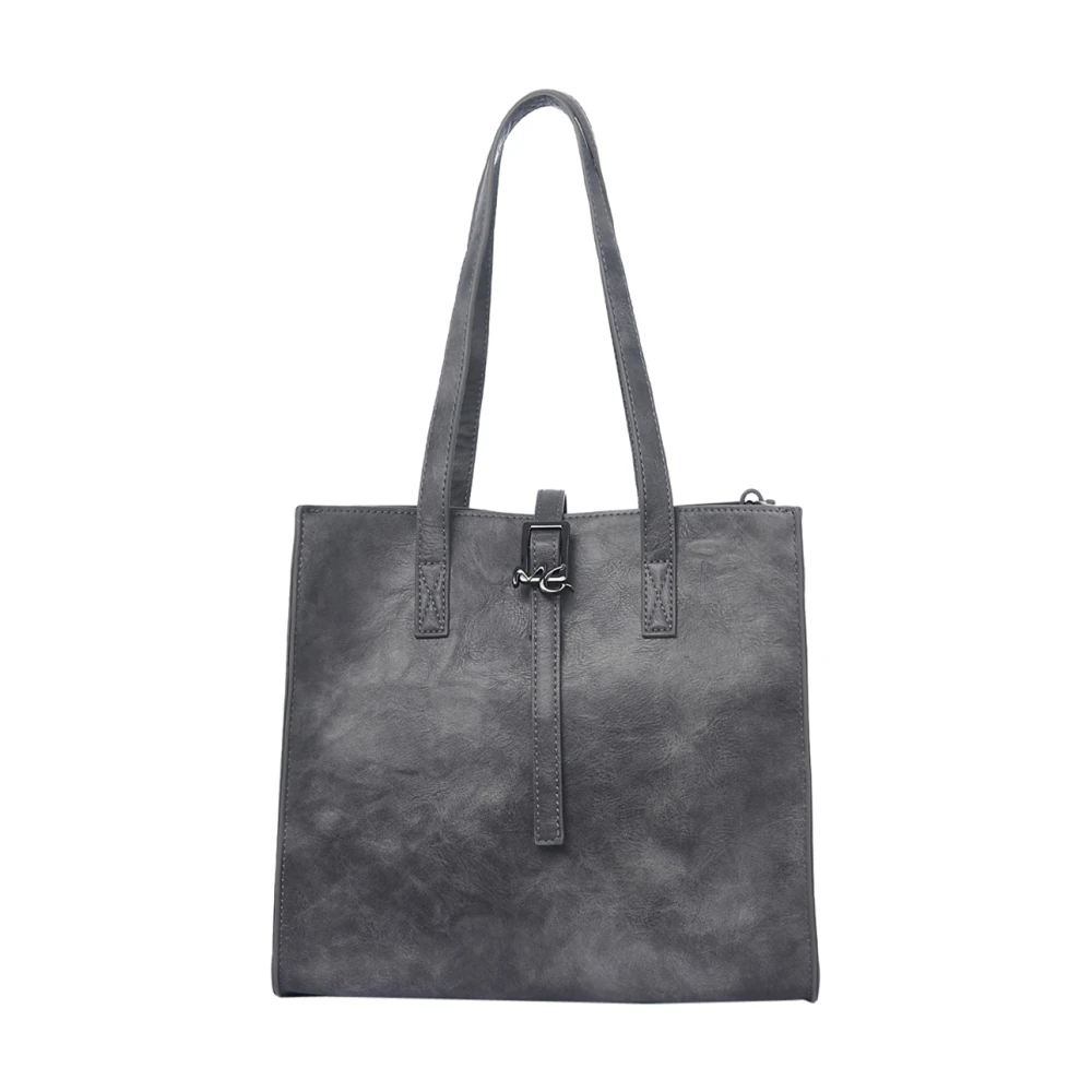 Manila Grace Elegante Shopper Tas Felicia Grijs Gray Dames