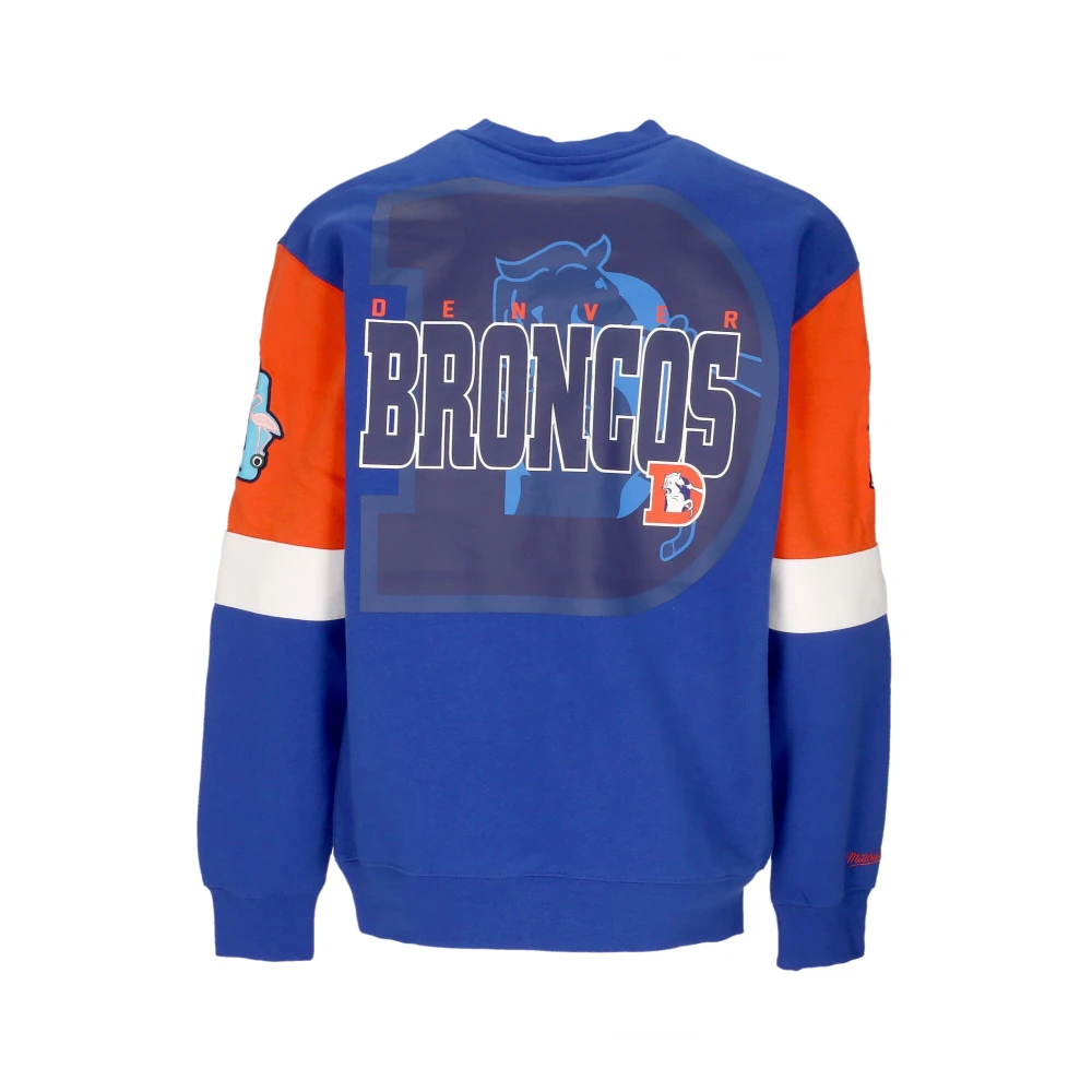 Mitchell & Ness Denver Broncos Crewneck Sweatshirt NFL Blue Heren