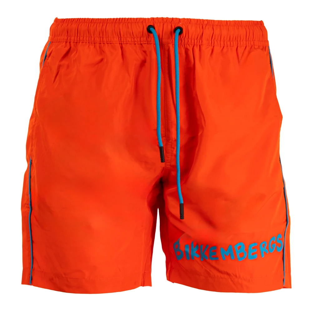 Bikkembergs Men's Orange Swim Shorts - Beachwear - 2XL - Swimwear