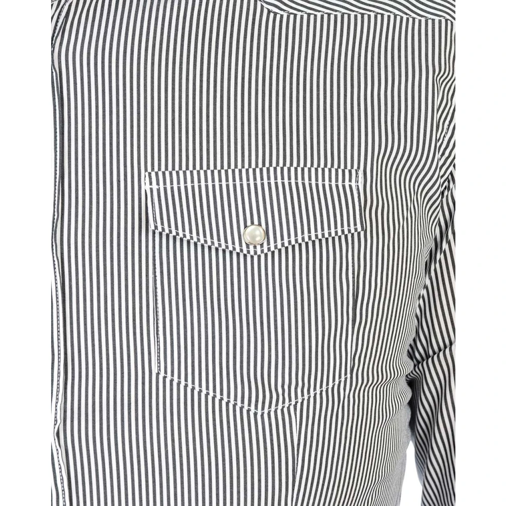 Daniele Alessandrini Western Style Overhemd Black Heren