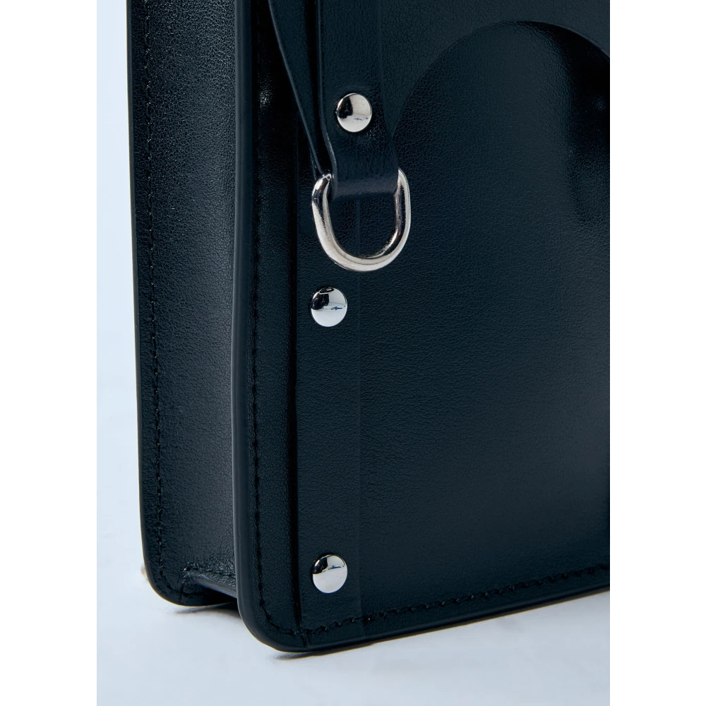 Vivienne Westwood Crossbody tas van glad leer met logo Black Heren