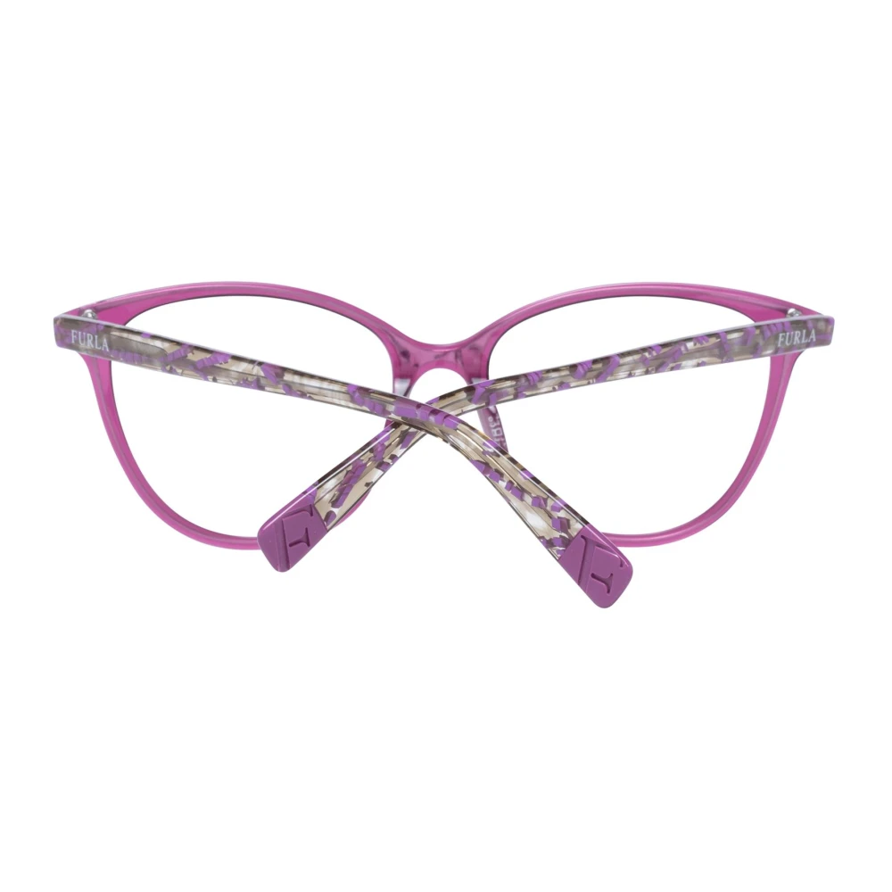 Furla Paarse Cat Eye Demo Bril Purple Dames