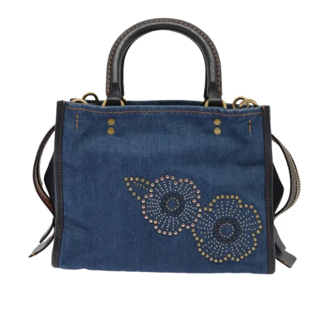 Coach Pre-owned Canvas handbags Blue Dames