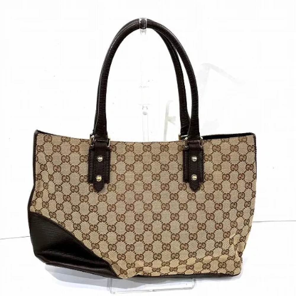 Gucci Vintage Pre-owned Canvas gucci-bags Brown Dames