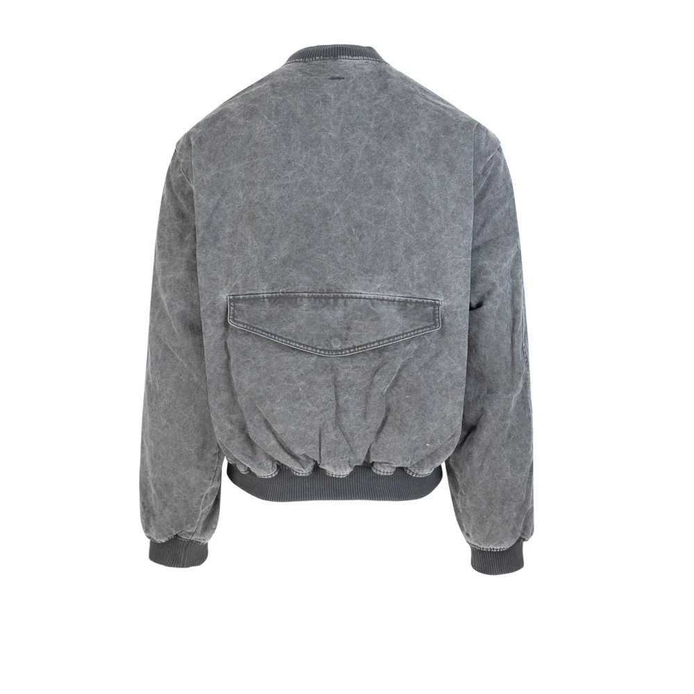 Represent Grijze Bomberjack met Zwarte Mouwen Gray Heren