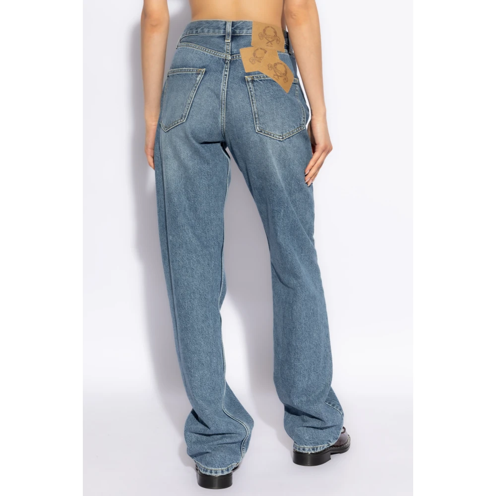 Moschino Jeans met vintage effect Blue Dames