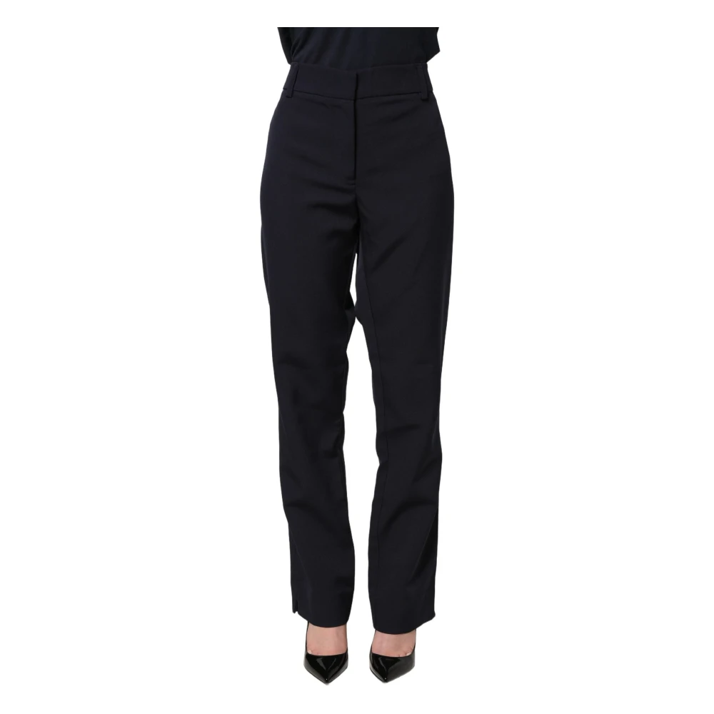 Blugirl Donna Blu Girl- Pantaloni Dritti A Vita Alta - Trousers - L