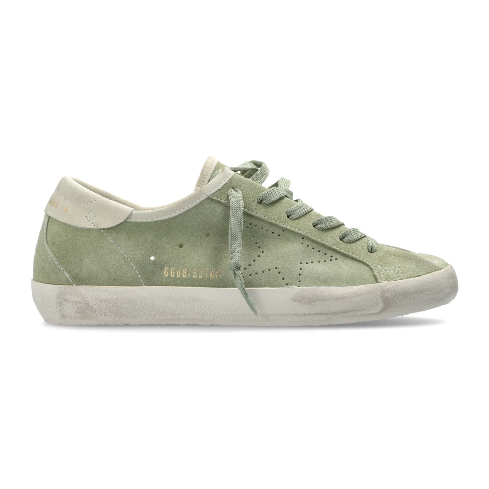 Golden Goose Femme Vert - Baskets Super-Star - Chaussures - Taille: 35 Eu