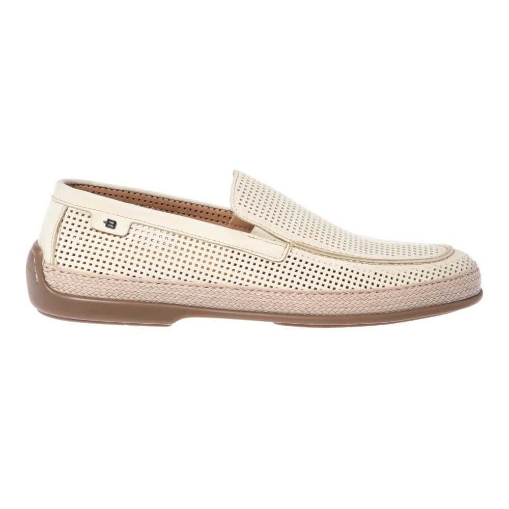 Baldinini - Mocasín De Nobuck Perforado - Shoes - Hombre - Beige - 41 Eu