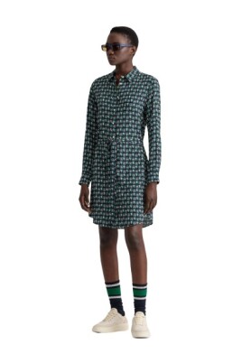 geometric-print-shirt-dress