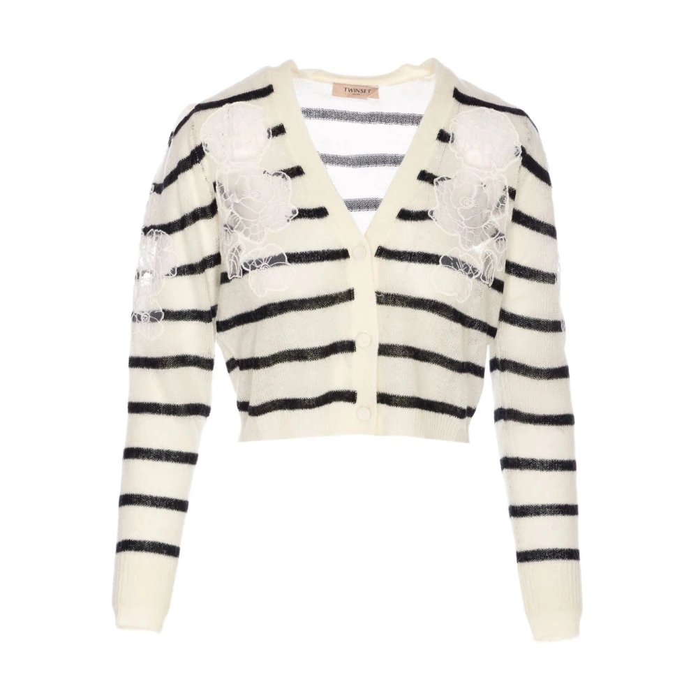 Twinset Women's Beige Stylish Jumper Set - Cardigans - Xs - Knitwear