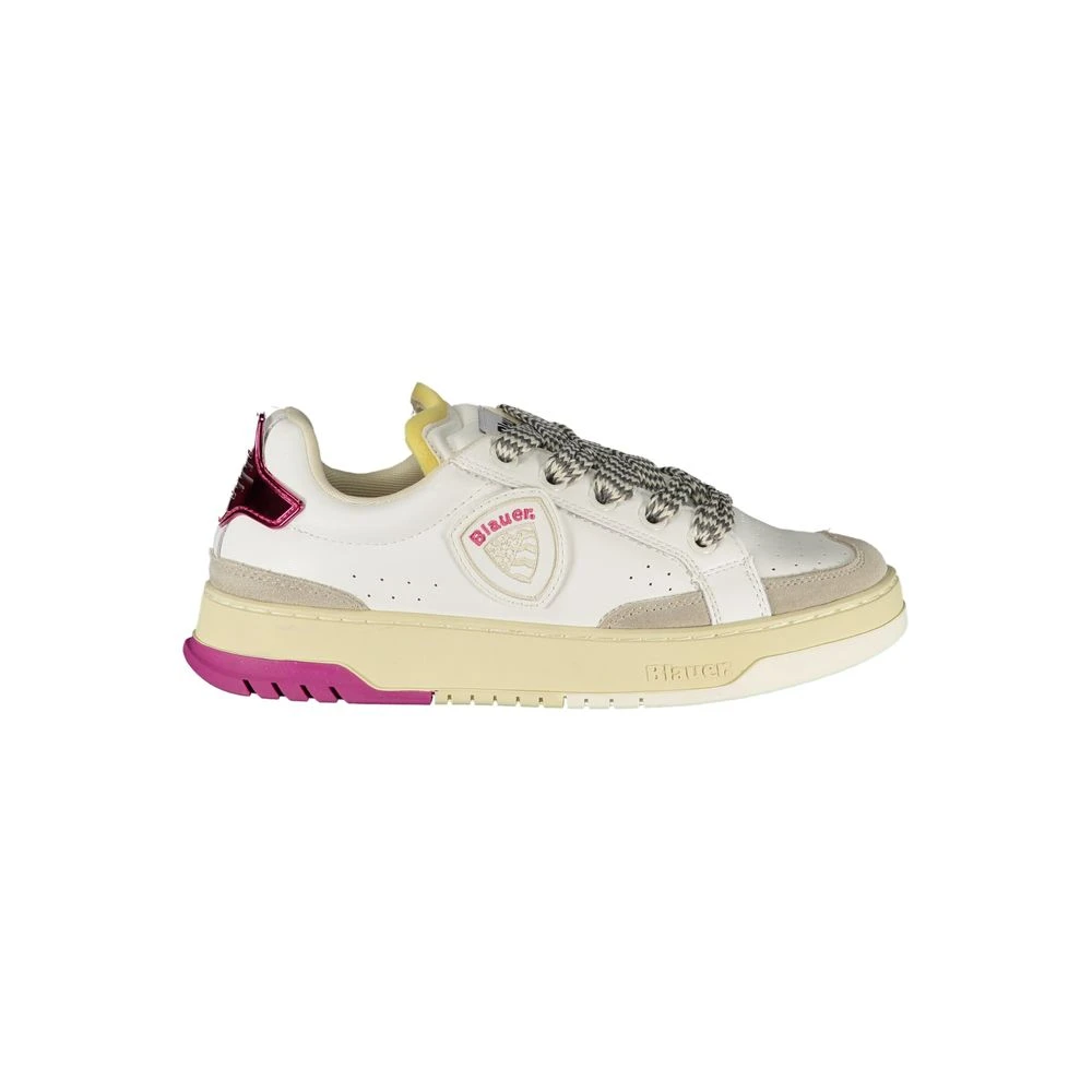 Blauer Women's Multicolor White Leather Sneaker