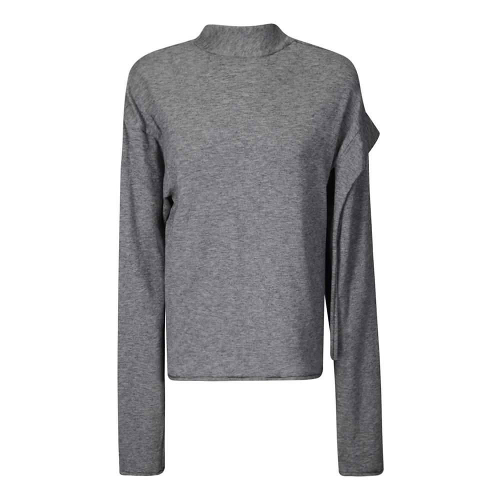 Ottolinger Trui met kraag en kant Gray Dames