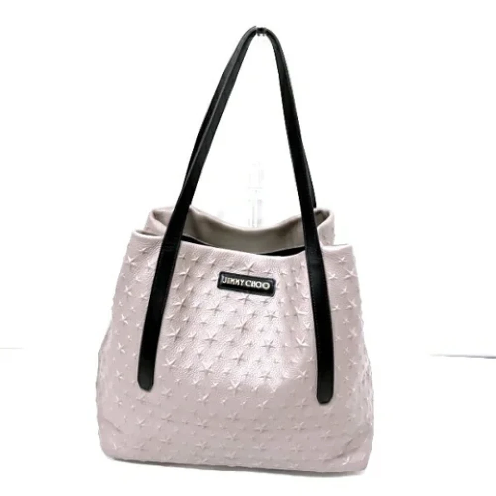 Jimmy Choo Pre-owned Leather shoulder-bags Gray Dames