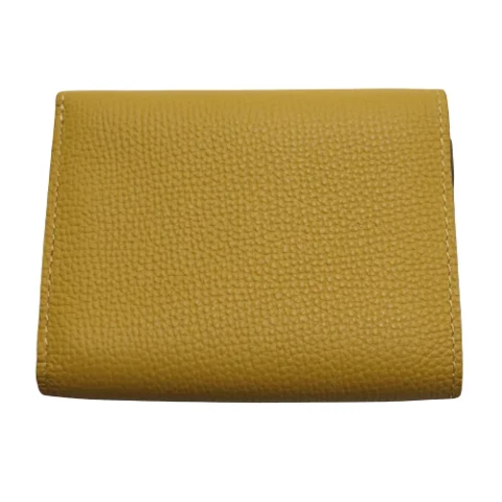 Loewe Pre-owned Suede wallets Yellow Dames