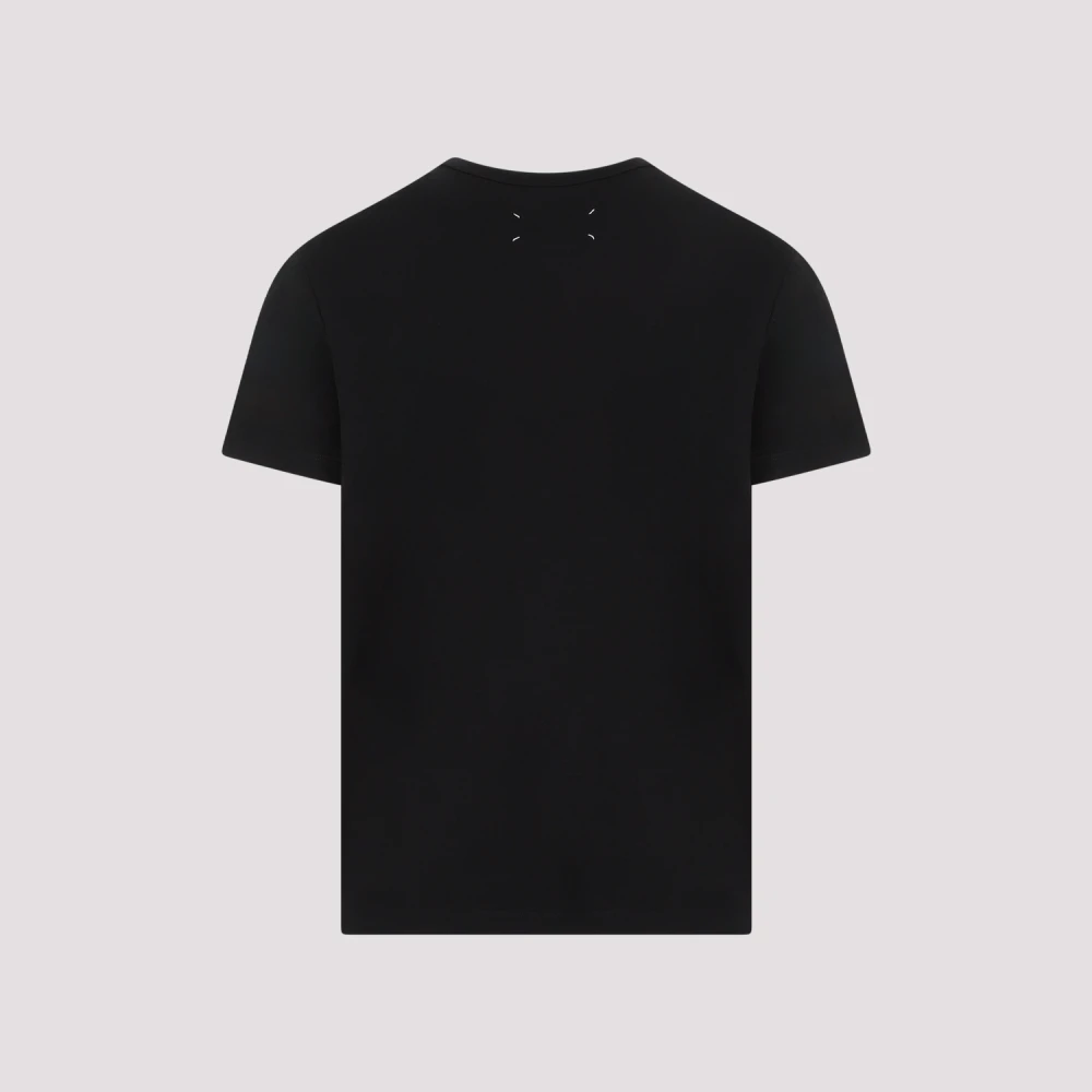 Maison Margiela Zwart Numeriek Logo T-Shirt Black Heren