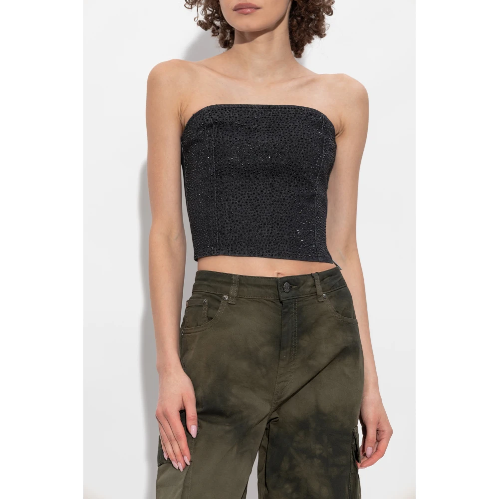 Gestuz Denim Top Zorahgz Black Dames