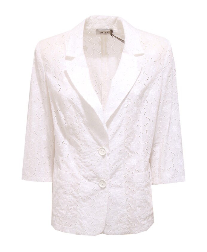veste-en-coton-perforee-manches-3-4