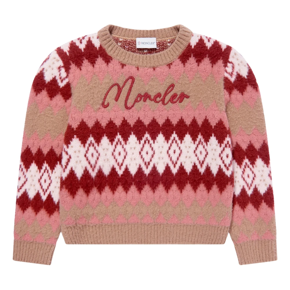Moncler Girls Multicolor Knitwear,, Wool Knitted Jumper Size 10 Y