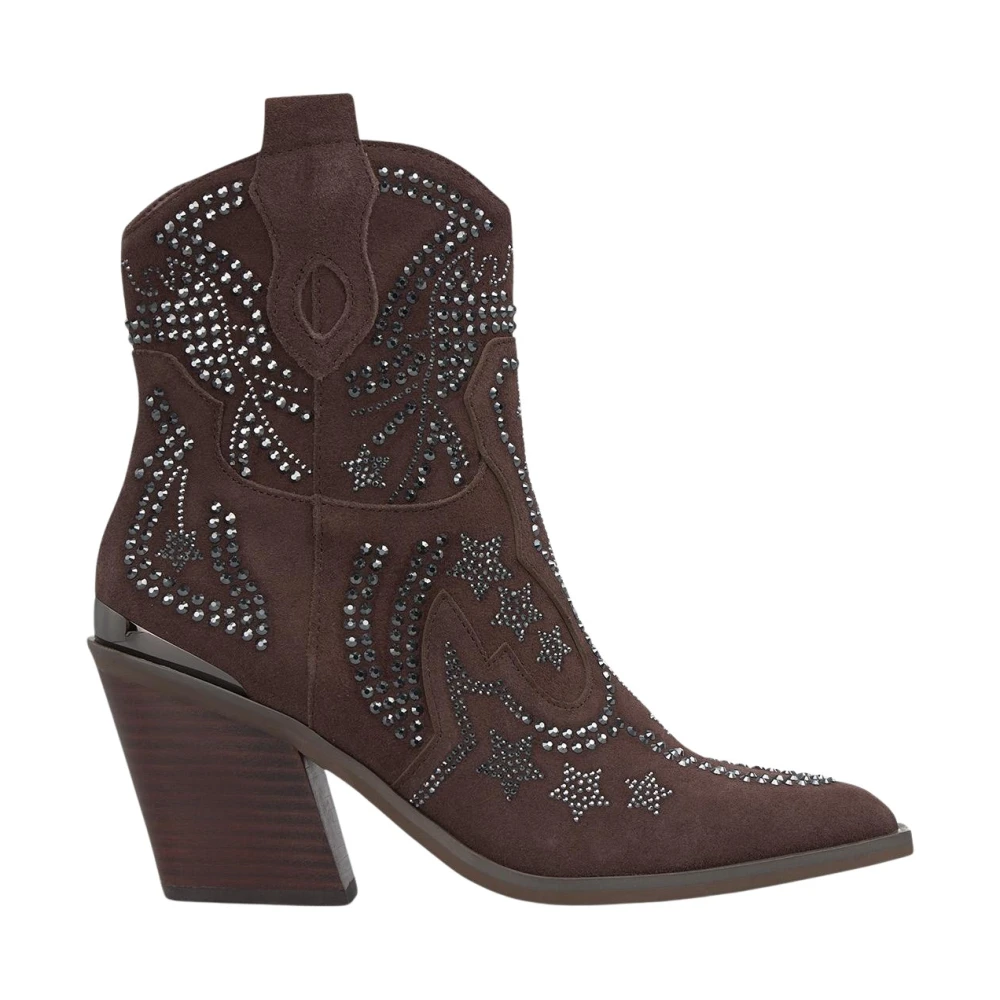 Alma En Pena Women's Brown Heeled Ankle Boot