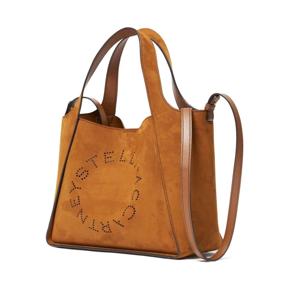 Stella Mccartney Bruine imitatie suède tas met studs Brown Dames