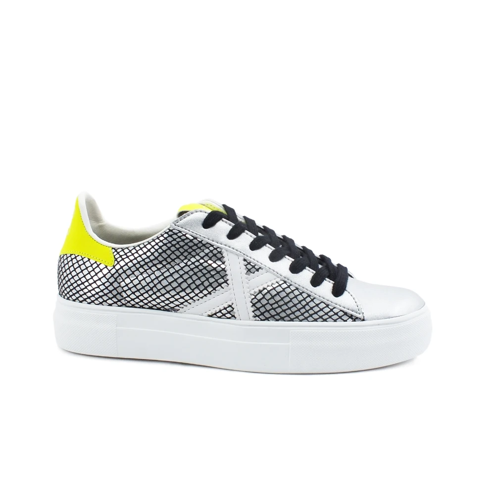 Munich Women's Gray Sneakers, 7 Uk, Trainers