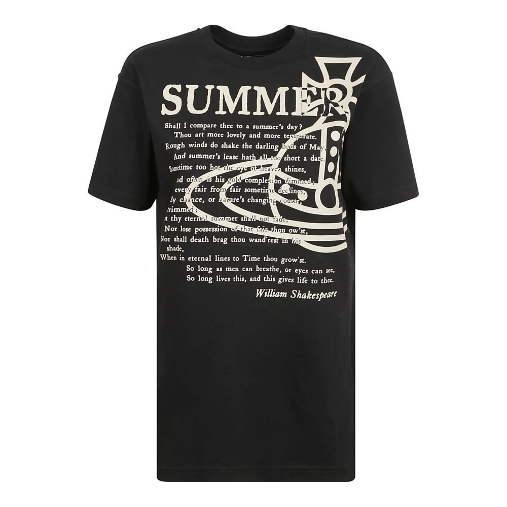 Vivienne Westwood Zomer Klassieke Zwarte T-shirt Black