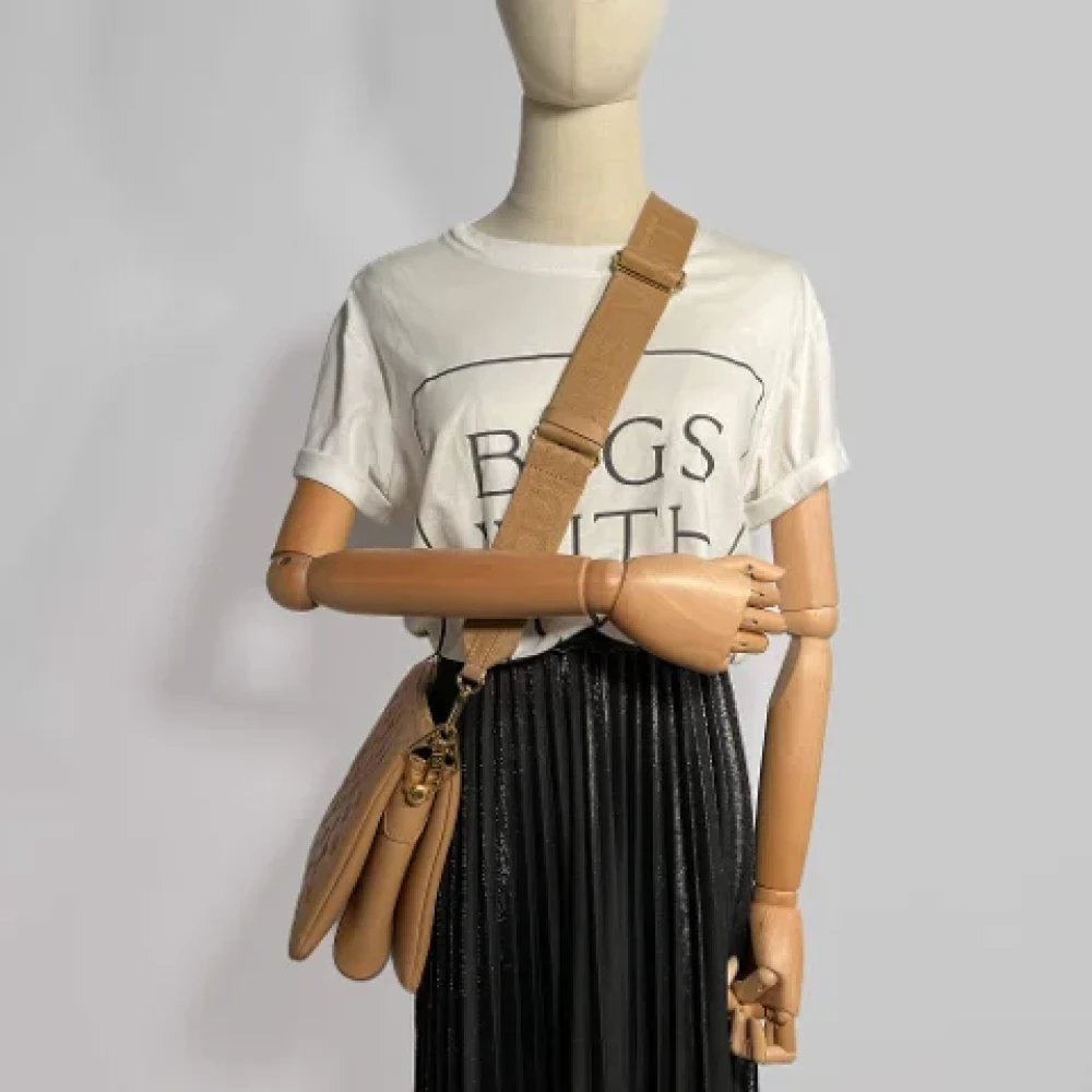 Louis Vuitton Vintage Pre-owned Leather louis-vuitton-bags Beige Dames