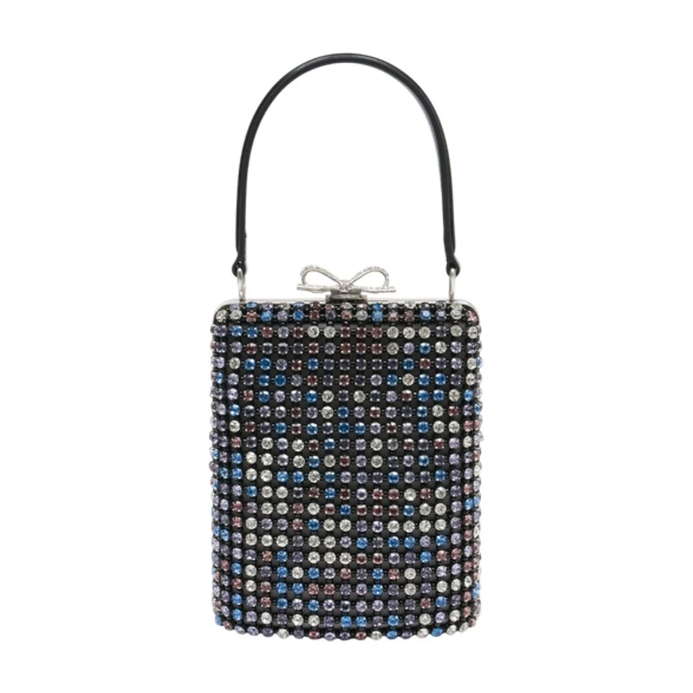 Self Portrait Women's Multi Crystal Embellished Clutch Bag