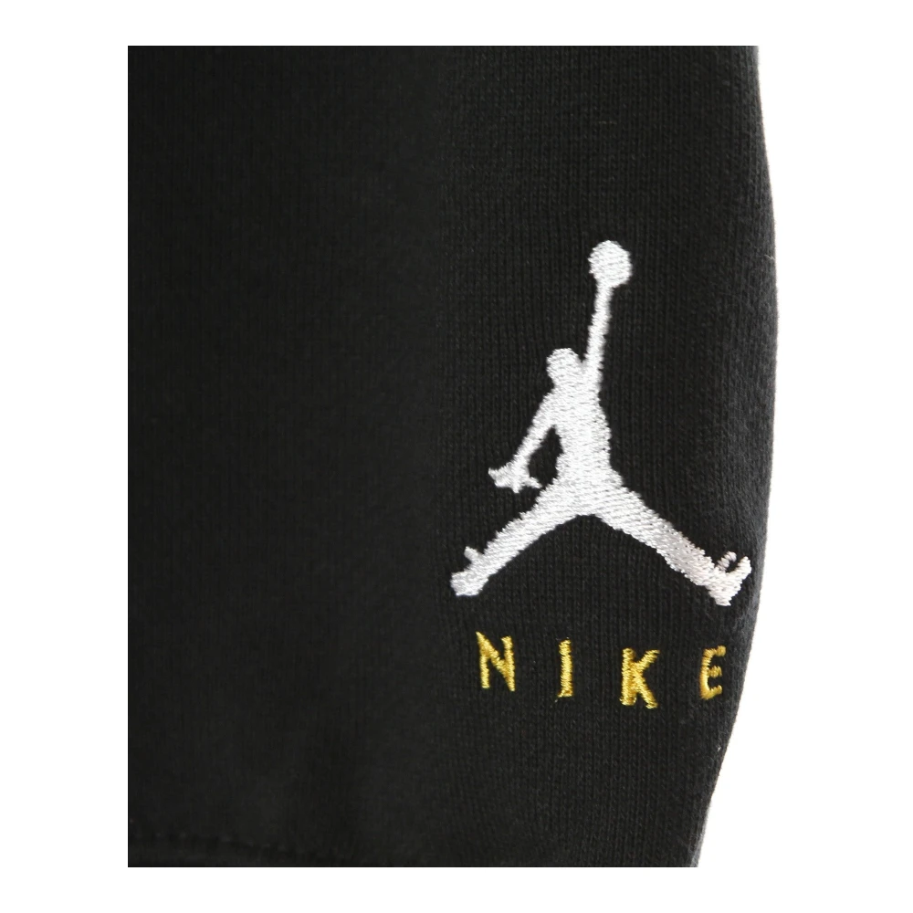 Jordan Lichtgewicht Crewneck Sweatshirt met Kangaroezak Black Heren