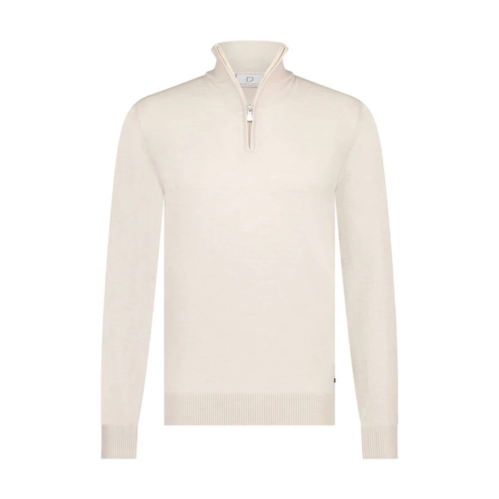Born With Appetite Lux Halfzip Pullover Beige Heren
