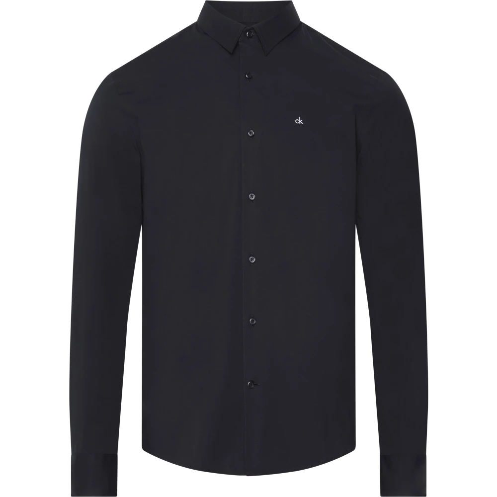 Calvin Klein Men's Black Casual Shirts, Xs, Modern Shirt