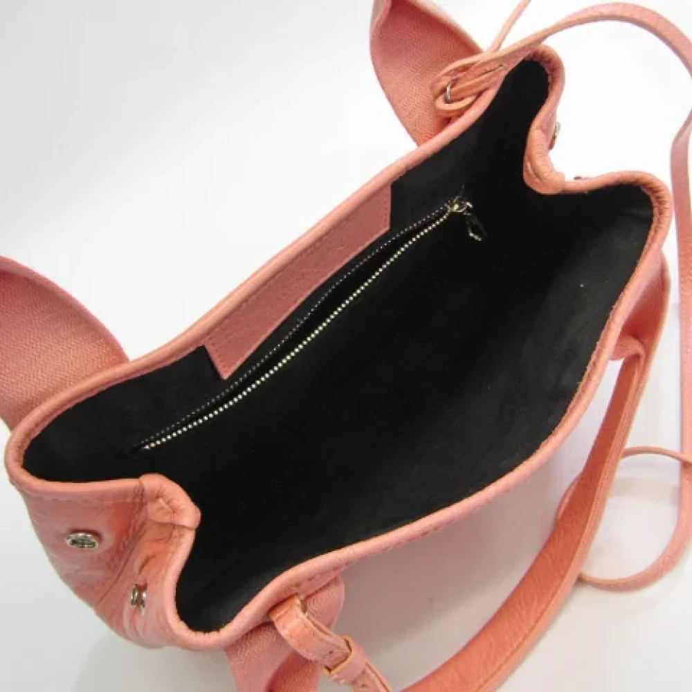 Balenciaga Vintage Tweedehands Roze Leren Balenciaga Cabas Pink Dames