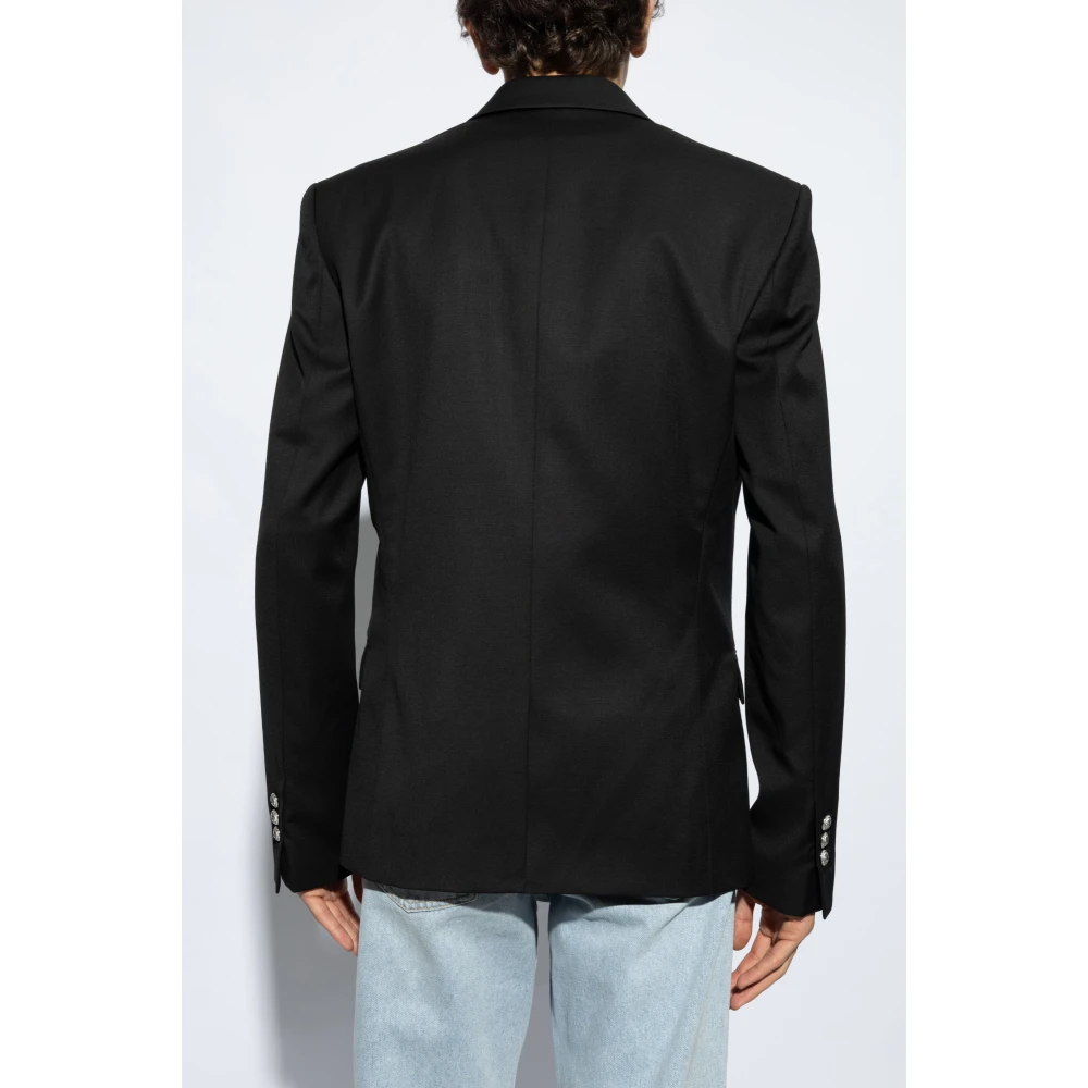 Balmain Wollen blazer Black Heren