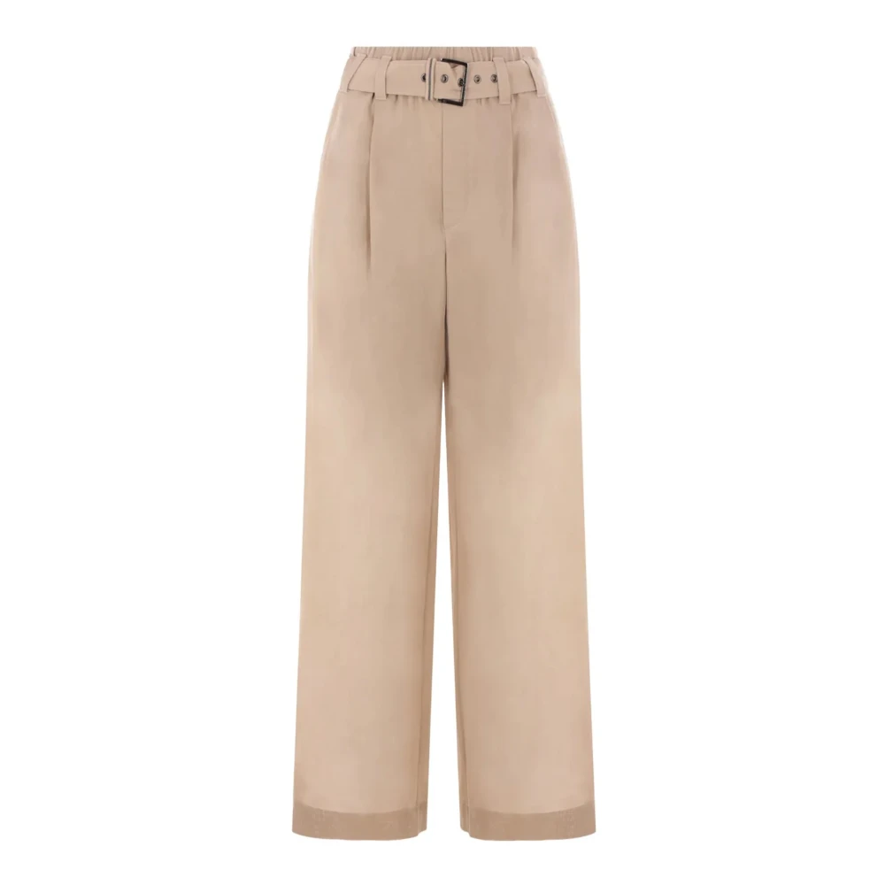 Trousers > Wide Trousers - - Brunello Cucinelli - Modalova