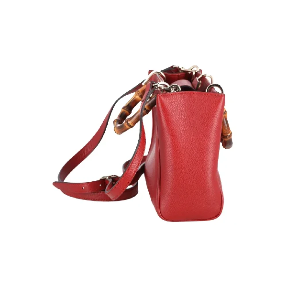 Gucci Vintage Pre-owned Leather handbags Red Dames