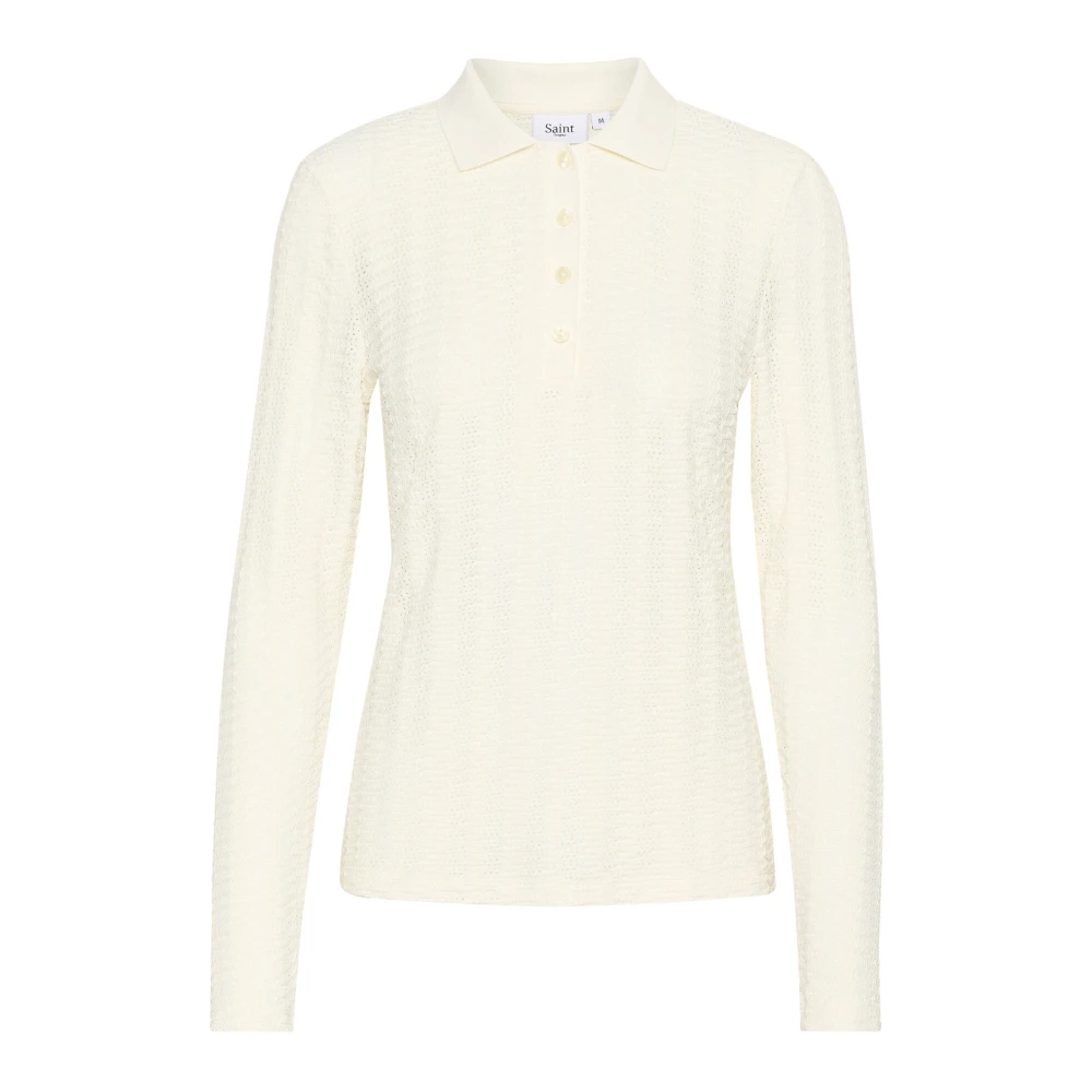 Saint Tropez Vrouwelijke Ileanesz Blouse Ice Beige Dames