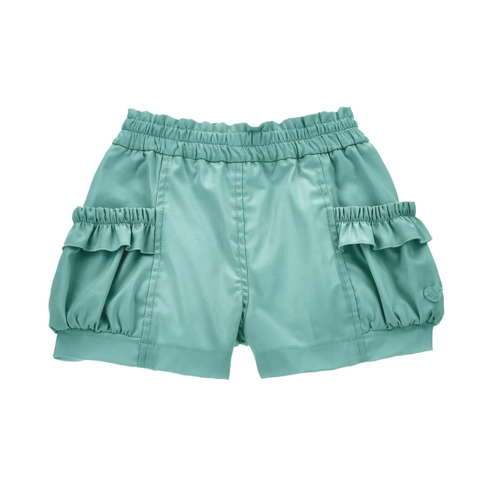 Monnalisa Boys Green Shorts, 3 M, Cotton Shorts