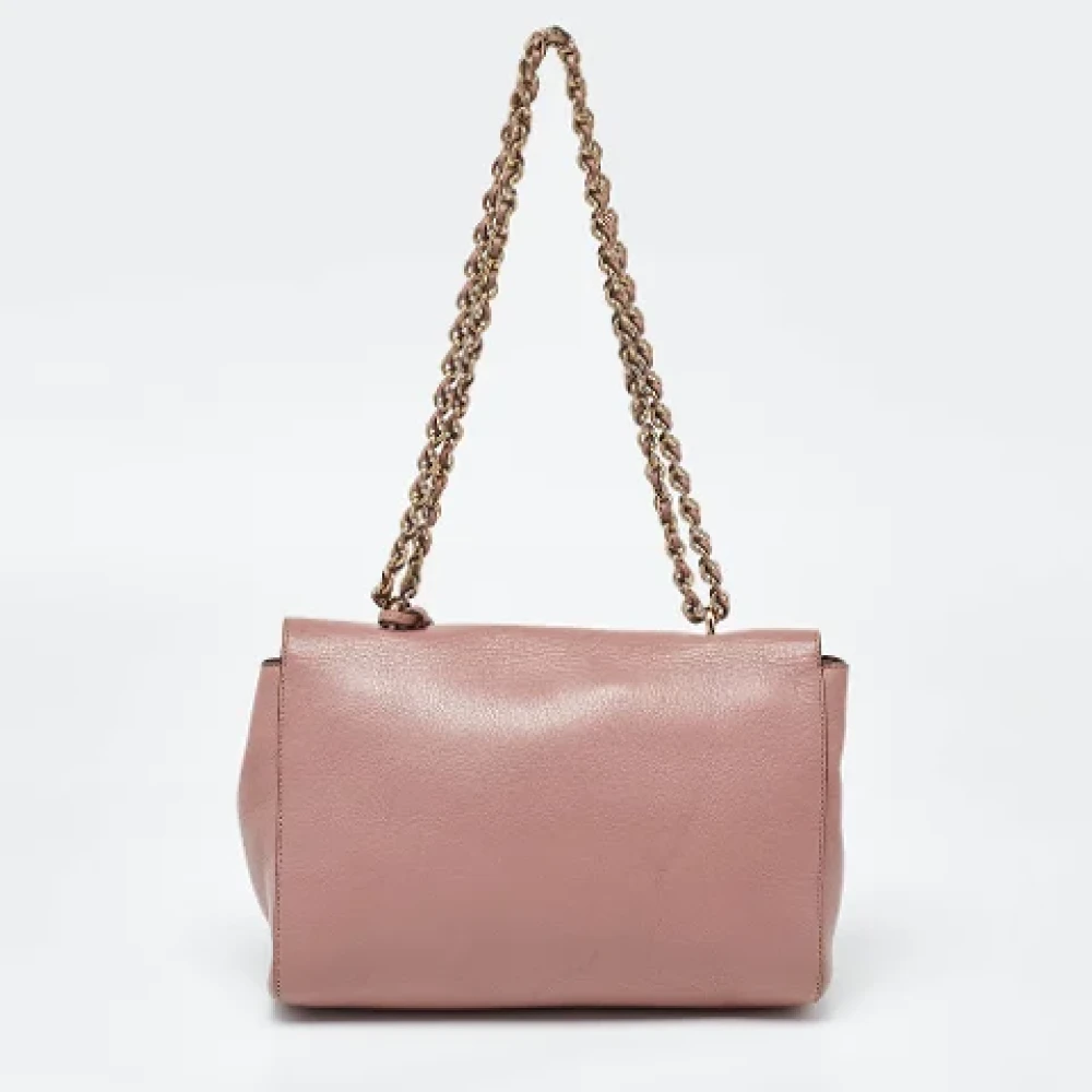 Mulberry Pre-owned Leather shoulder-bags Pink Dames