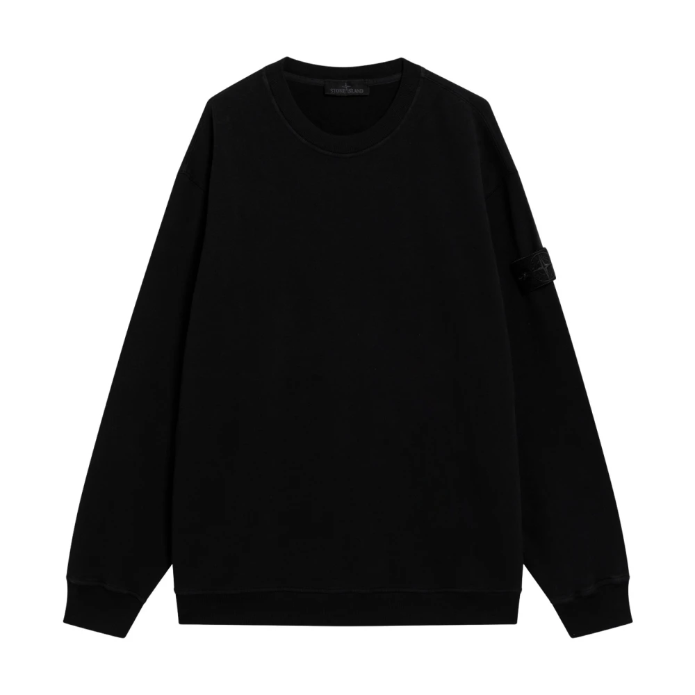 Stone Island Herren Schwarz Sweatshirt Aus Stretch-Baumwolle, Gr. Xl - Bild 4