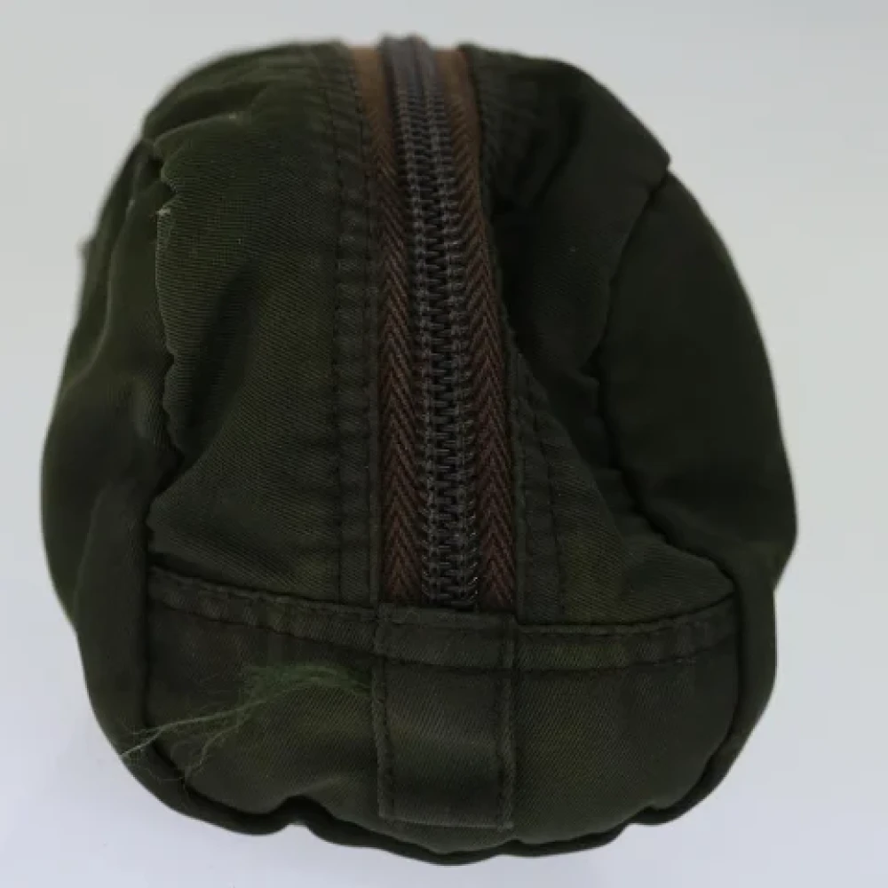 Prada Vintage Pre-owned Fabric clutches Green Dames