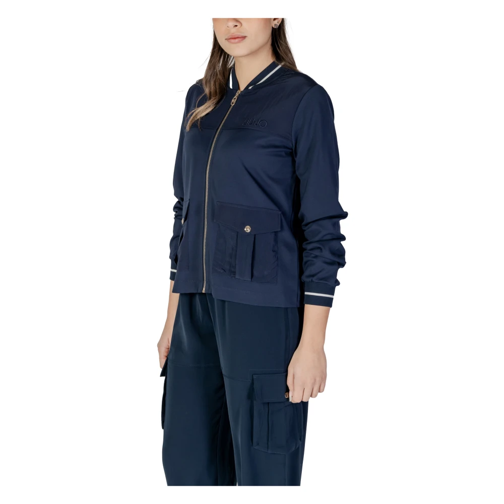 Liu Jo Lente Zomer Onbedekte Sweatshirt Blue Dames
