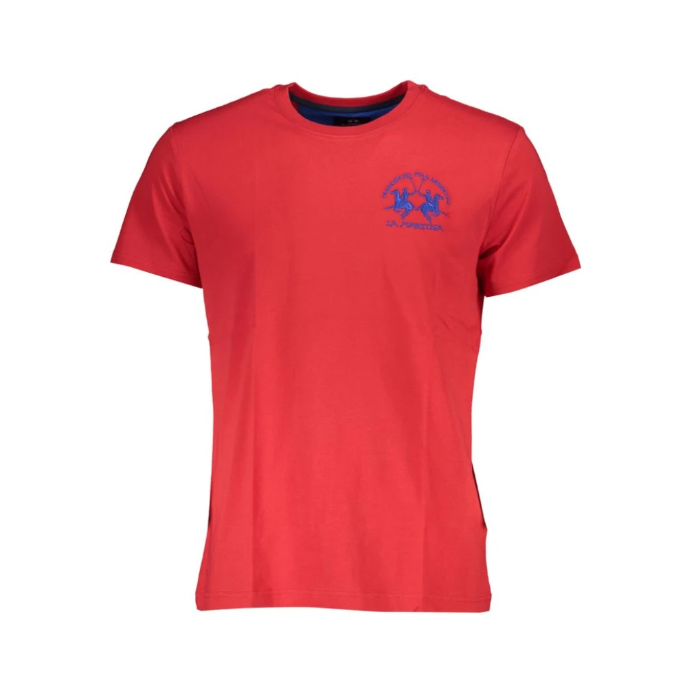 LA MARTINA Elegant Roze T-Shirt Red Heren