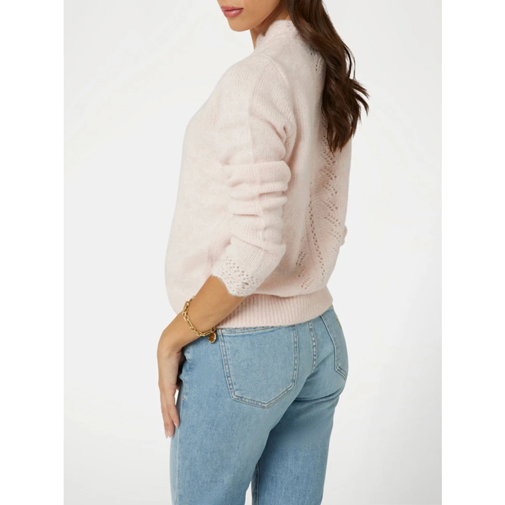 Guess Gehaakt Vest in Roze Pink Dames