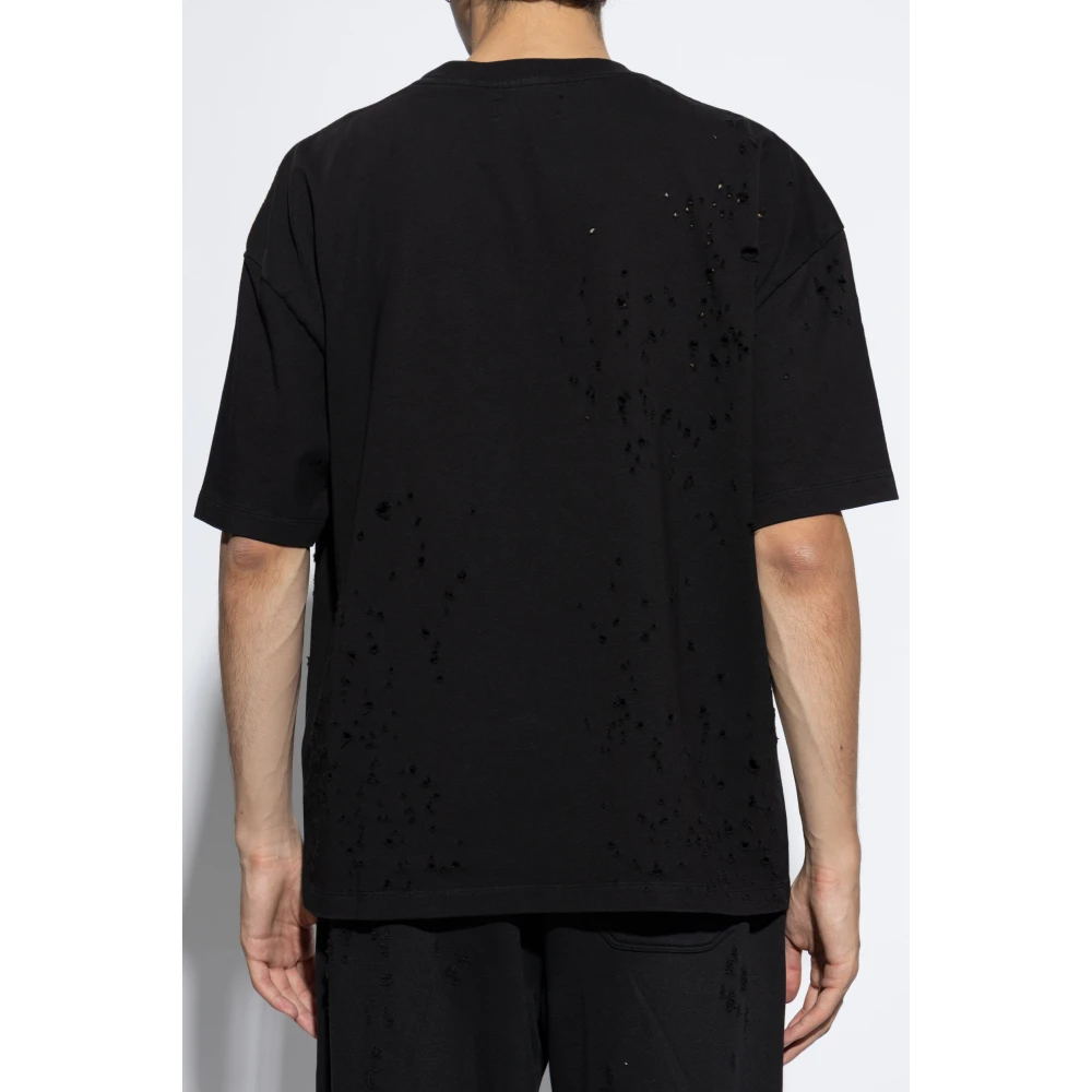 Amiri T-shirt met Patch Black Heren