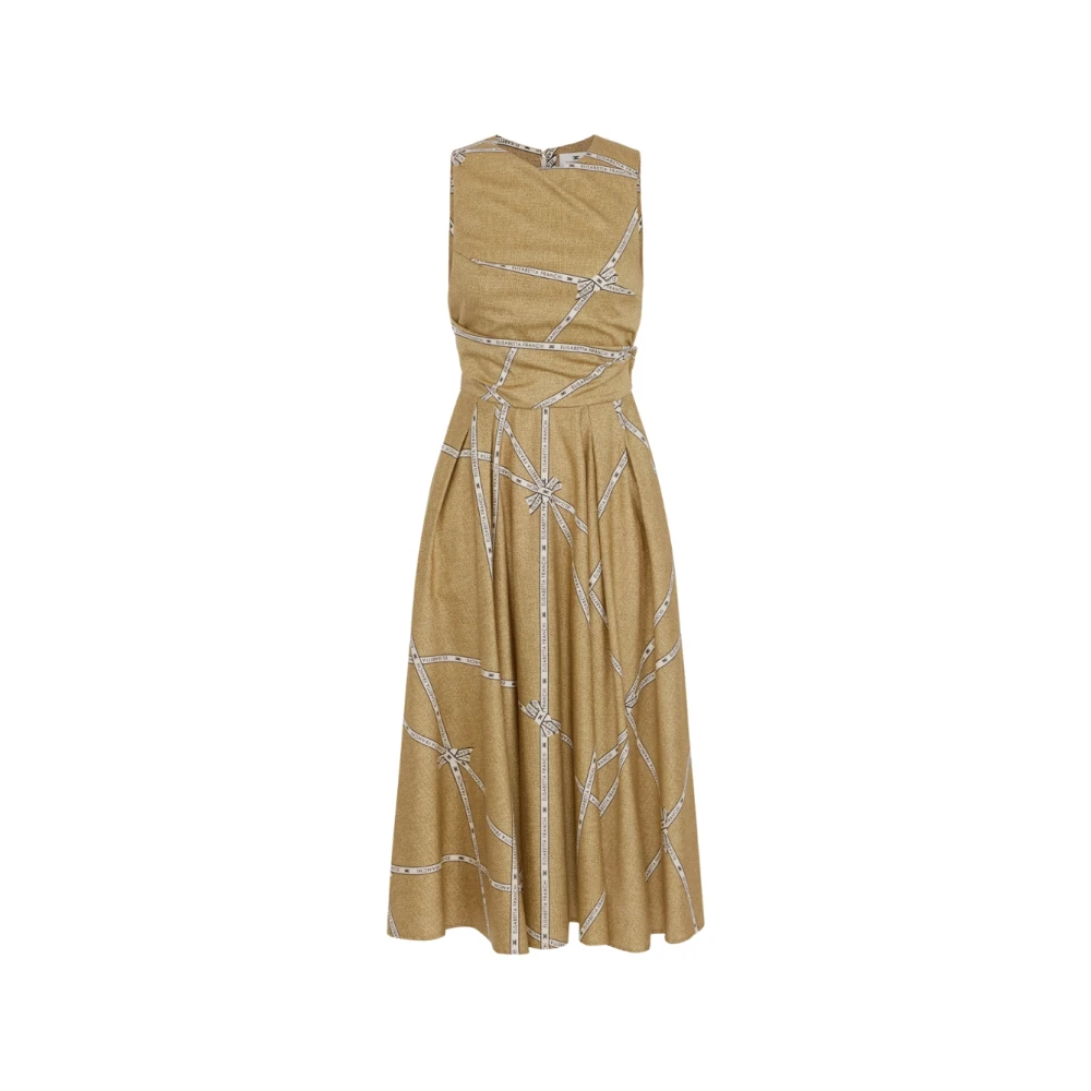 Elisabetta Franchi Women's Midi Dress With All-Over Print