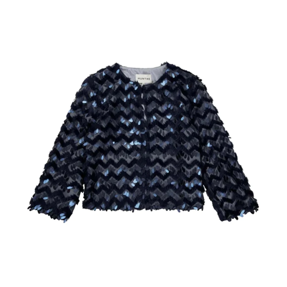 Munthe Women's Blue Dark Moolinu Vest - Cardigans - M - Knitwear