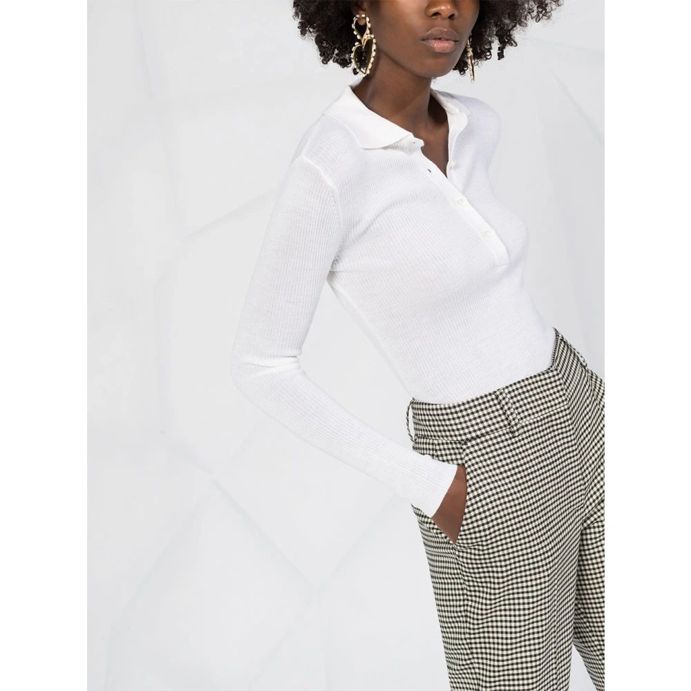 P.a.r.o.s.h. Stijlvolle Panna Maglia Top White Dames